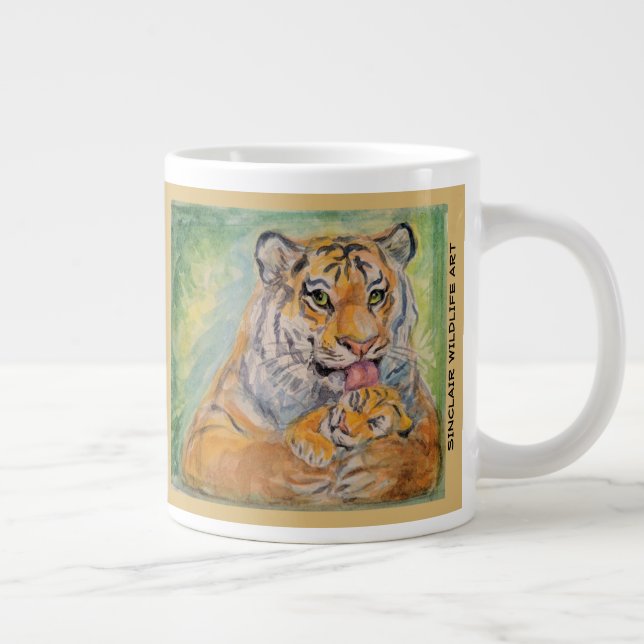 Caneca De Café Grande Jumbo Tiger Mug de 20 oz (Direita)