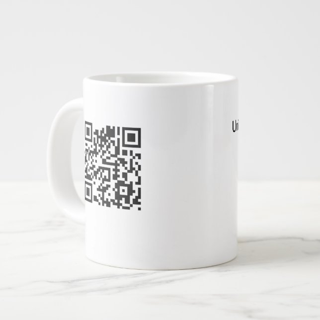 CANECA DE CAFÉ GRANDE JUMBO U.U.CANECA (Frente Esquerda)