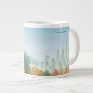 Caneca De Café Grande Jumbo Vancouver Café Mug Stanley Park Art Cup