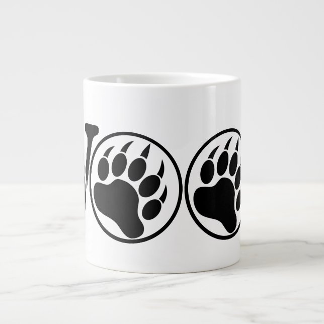 Caneca De Café Grande Jumbo WOOF (20oz) Mug (Frente)