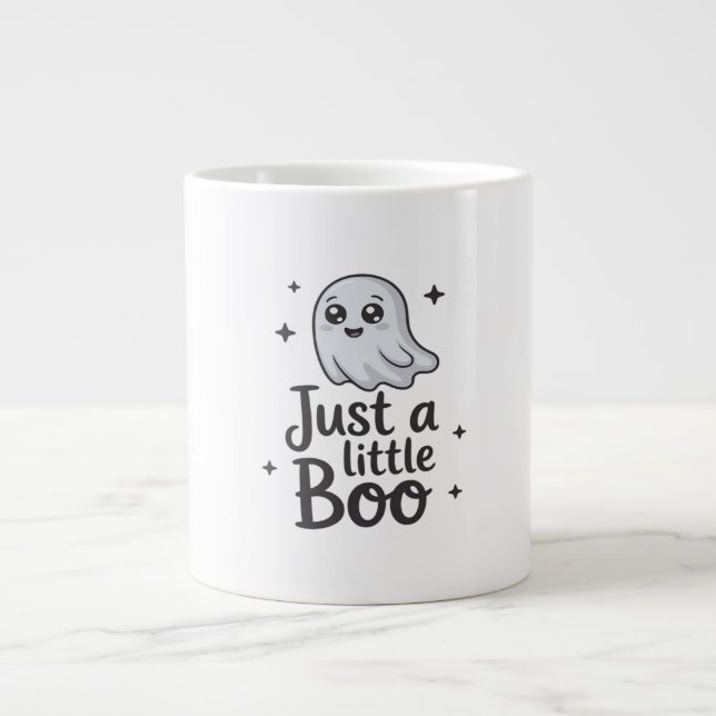 Caneca De Café Grande Just Little Boo Funny Design (Frente)