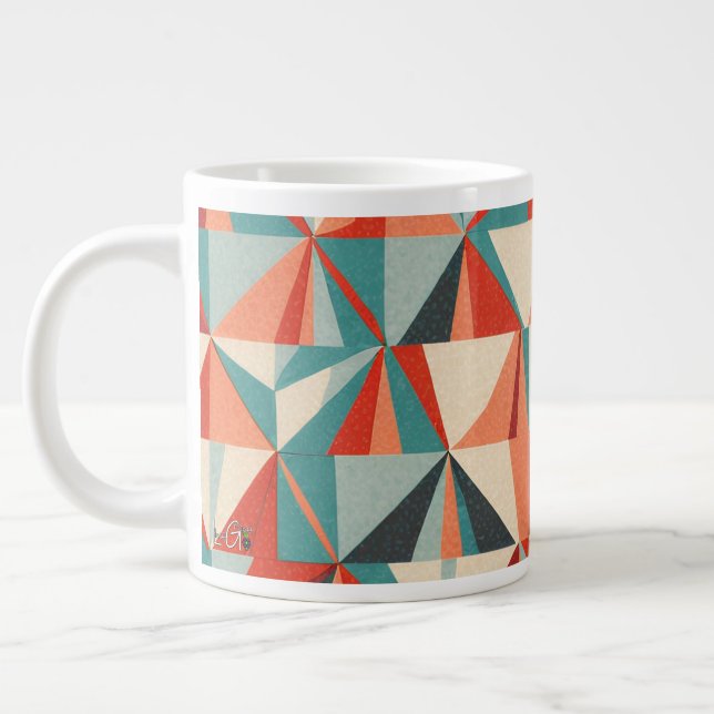 Caneca De Café Grande Kaleido Love | (Esquerda)