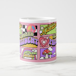 Caneca De Café Grande Kamala Harris 1rua Presidente Inauguração