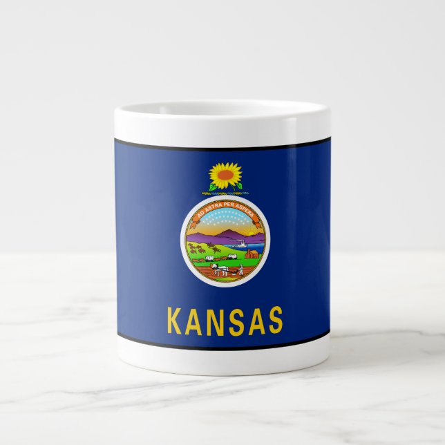 Caneca De Café Grande Kansas (Frente)