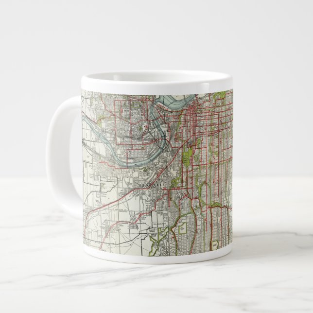 Caneca De Café Grande Kansas City (Frente Esquerda)