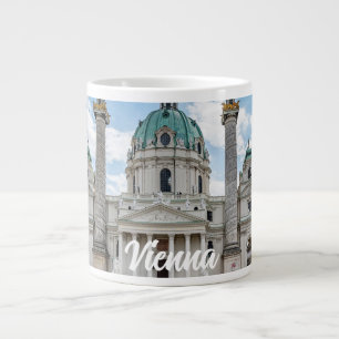 Caneca De Café Grande Karlskirche em Viena, Áustria