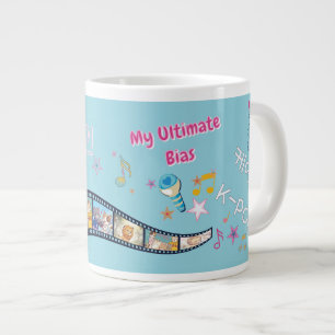 Caneca De Café Grande Kdrama Kpop ídolo tendencioso tipografia coreana p