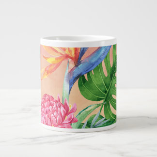 Caneca De Café Grande Kealoha- (Rosa Solar) Flor Havaiana