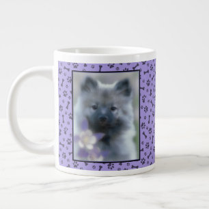Caneca De Café Grande Keeshond e Columbine - Fotografia de Cães
