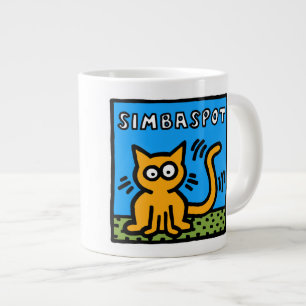 Caneca De Café Grande Keith "Herring" Cat Nug