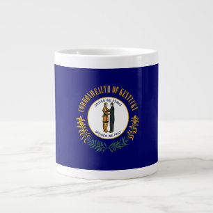 Caneca De Café Grande Kentucky: Bandeira do Estado dos EUA da Comunidade