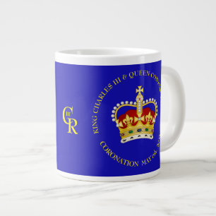 Caneca De Café Grande King Charles III e Queen Consort Camilla