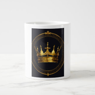 Caneca De Café Grande King Crown Logo Combo Mug