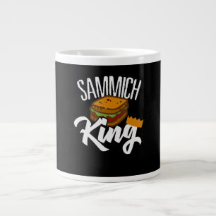 Caneca De Café Grande King Sandwich Fars Day Comida Chef Artista Present