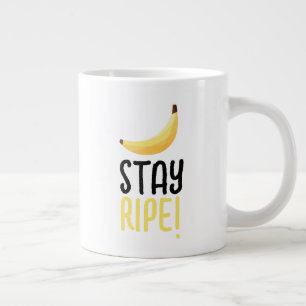 Caneca De Café Grande Kit personalizado de festa engraçada de banana mod