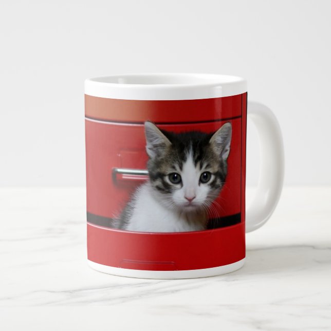 Caneca De Café Grande Kitten (Frente Esquerda)