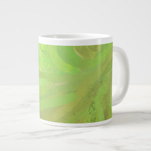 Caneca De Café Grande Kiwi Bash Green Swirl
