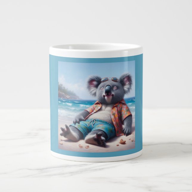 Caneca De Café Grande Koala Beach (Frente)