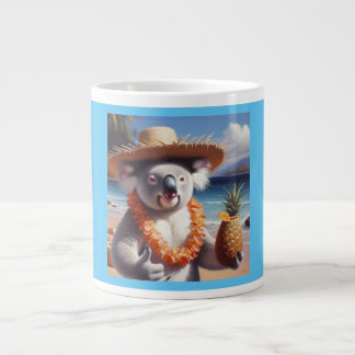 Caneca De Café Grande Koala Luau