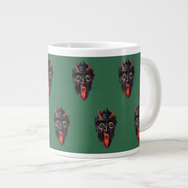 Caneca De Café Grande Krampus Christmas (Frente Esquerda)