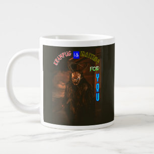 Caneca De Café Grande Krampus Está Esperando Por Você Dezembro Krampusna
