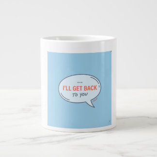 Caneca De Café Grande L.U.S.A - Voltarei a Entrar em Contacto - Balão de