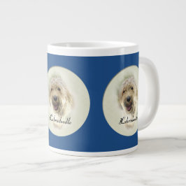 Caneca De Café Grande Labradoodle Art Gifts