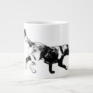 Caneca De Café Grande Labrador Retriever Ink Art Mug