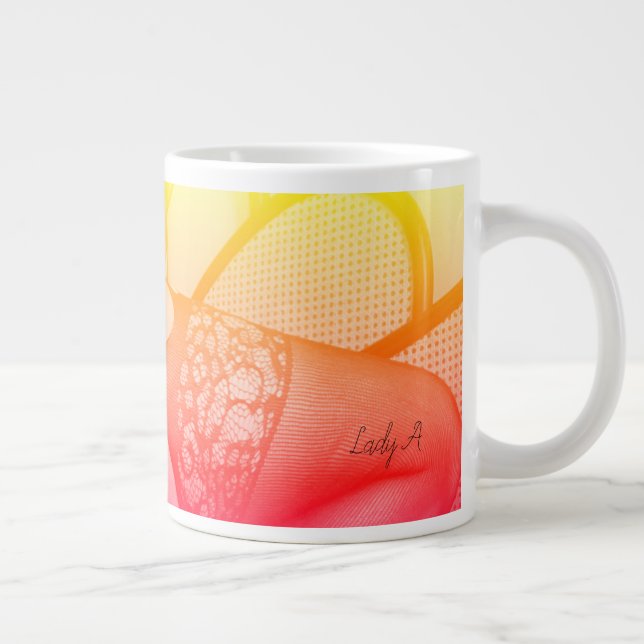 Caneca De Café Grande Lady A Mug Amarela (Direita)