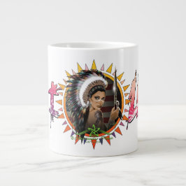 Caneca De Café Grande Lady Sioux