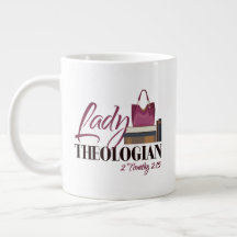 "Lady Theologian" JUMBO Mug (com citação de Elliot