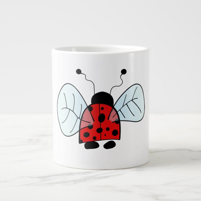 Caneca De Café Grande Ladybird (Frente)