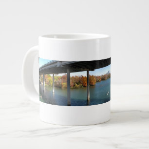 Caneca De Café Grande Ladybird Lake Rowers - Austin Texas Skyline