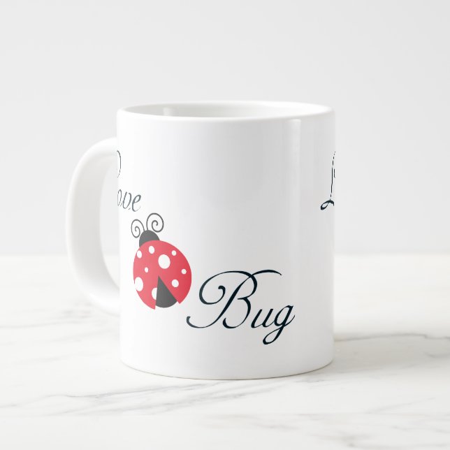 Caneca De Café Grande Ladybug (Frente Esquerda)