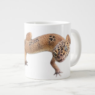 Caneca De Café Grande Lagartixa Leopardo