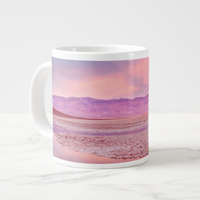 Caneca De Café Grande Lago Água Salgada, Badwater, Death Valley (Frente Esquerda)