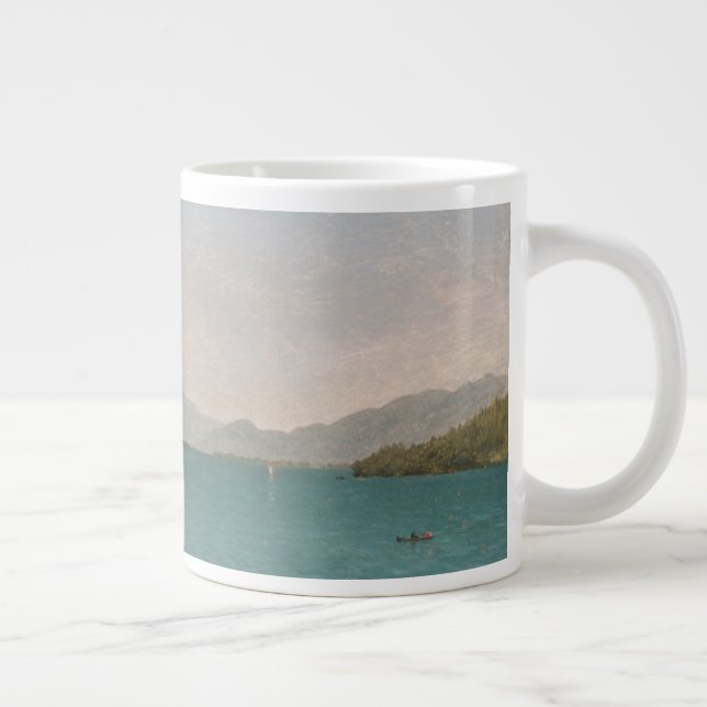 Caneca De Café Grande Lago George, estudo gratuito (Direita)
