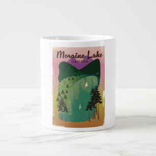 Caneca De Café Grande Lago Moraine Canadá