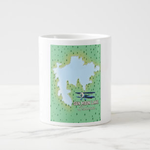 Caneca De Café Grande Lago Sol e Lua Taiwan