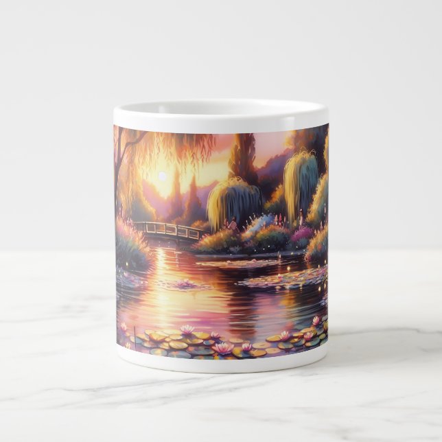 Caneca De Café Grande "Lago Tranquil (Frente)
