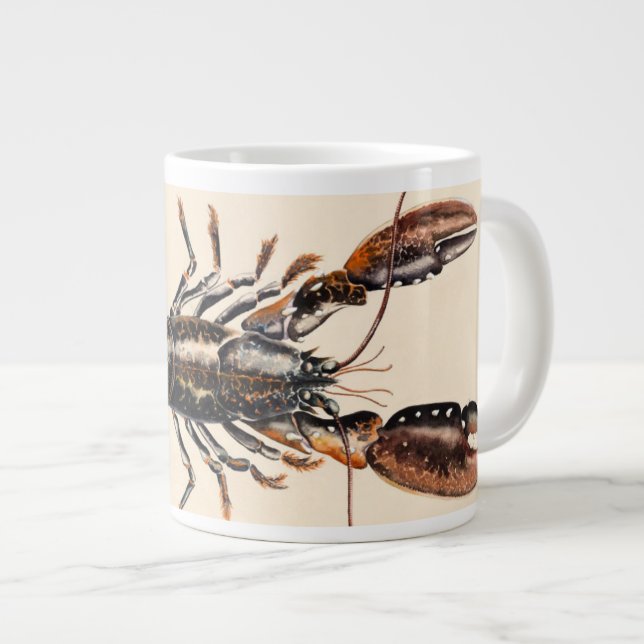 Caneca De Café Grande Lagosta de Solva (Frente Esquerda)