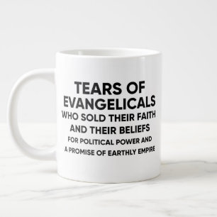CANECA DE CAFÉ GRANDE LÁGRIMAS DE EVANGELICAIS