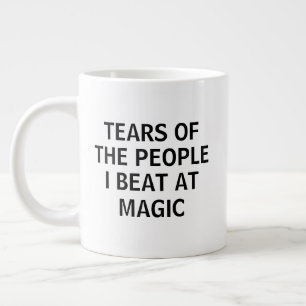 Caneca De Café Grande Lágrimas Engraçadas de Oponentes de Magia de Jogo