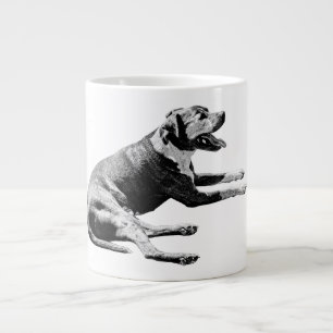Caneca De Café Grande Laid Back Pitbull Mix — Monocromo Lounge