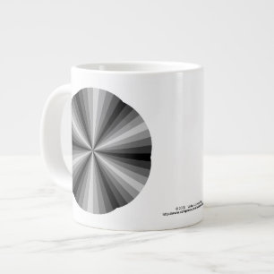 Caneca De Café Grande Lâmina óptica, preto, de cor especial