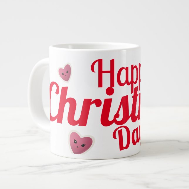 Caneca De Café Grande Lâmpadas e Copas (Frente Esquerda)