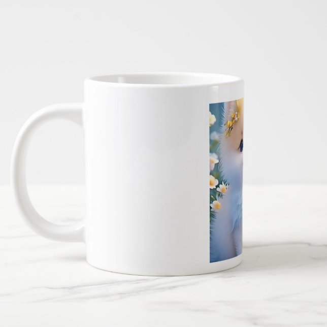 Caneca De Café Grande Lâmpadas e Copas Elegantes (Esquerda)
