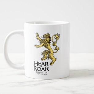 Caneca De Café Grande Lannister Sigil - Ouça-me Roar