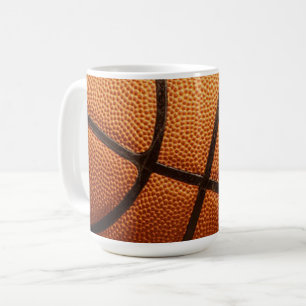 Caneca De Café Grande Laranja Basquete, Café Mug