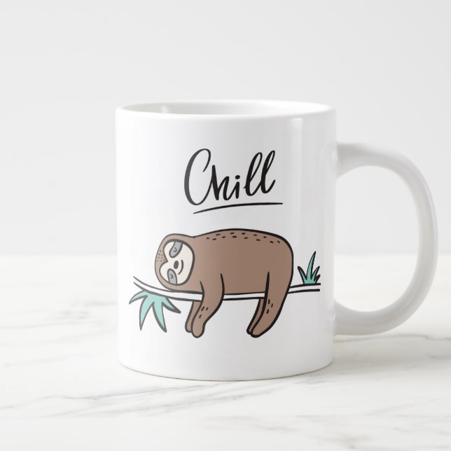 Caneca De Café Grande Largura diz frio (Direita)